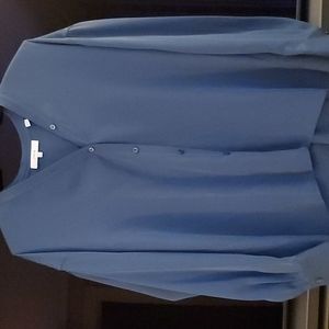 Vince silk blouse high low